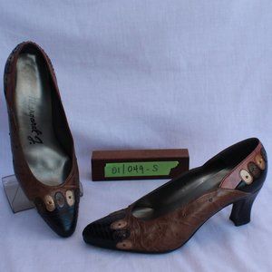 Margaret J Black & Copper Pumps-Vintage